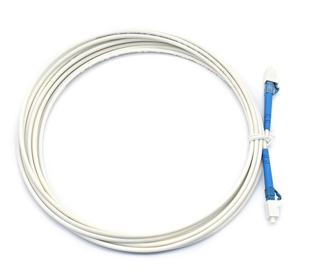 Низкая потеря вставки LC Patch Cord Fiber Cable Duplex Simplex Белый цвет Джакет Синий соединитель