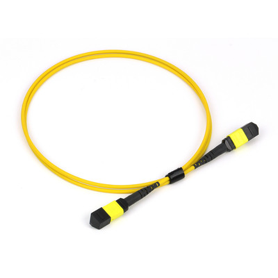 Пленум OFNP MPO Patch Cord 1m 3ft MTP-12 APC Женщина к MTP-12 APC Женщина Однообразный режим OS2