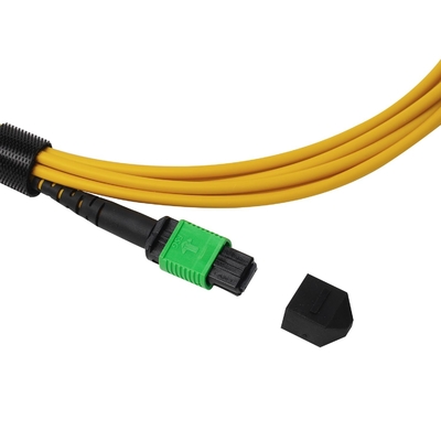 Пленум OFNP MPO Patch Cord 1m 3ft MTP-12 APC Женщина к MTP-12 APC Женщина Однообразный режим OS2
