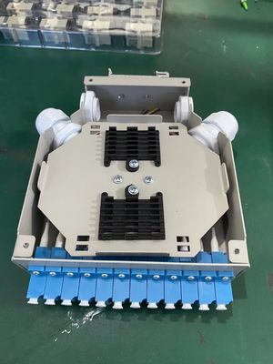 Терминальная коробка DIN Rail Mounted Aluminum LC/Sc Sx/Dx Волокно-оптическое для телекоммуникаций FTTX