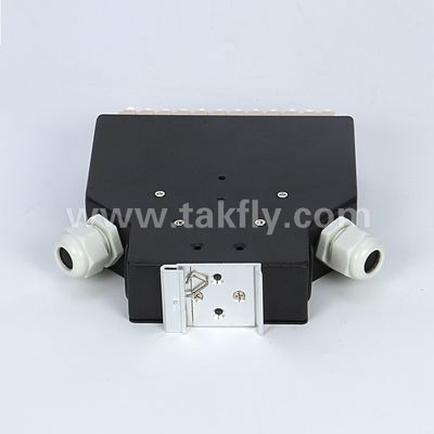 Терминальная коробка DIN Rail Mounted Aluminum LC/Sc Sx/Dx Волокно-оптическое для телекоммуникаций FTTX