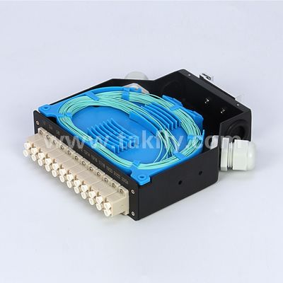 Терминальная коробка DIN Rail Mounted Aluminum LC/Sc Sx/Dx Волокно-оптическое для телекоммуникаций FTTX
