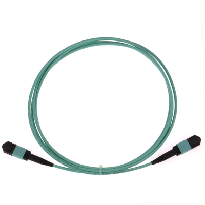 Elite Multimode OM3 50/125, Plenum OFNP Type B MPO Patch Cord 3m 10ft MTP-12 PC женский к MTP-12 PC женский