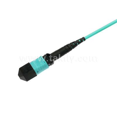 Элитный мультимод OM3 50/125 Пленум OFNP тип B MPO Патч Корд 30 м 100 футов MTP-12 PC Женщина к MTP-12 PC Женщина