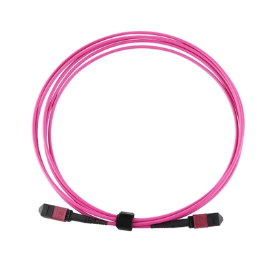 Elite Multimode OM4 50/125, Plenum OFNP Type B MPO Patch Cord 5m 16ft MTP-12 PC женский к MTP-12 PC женский