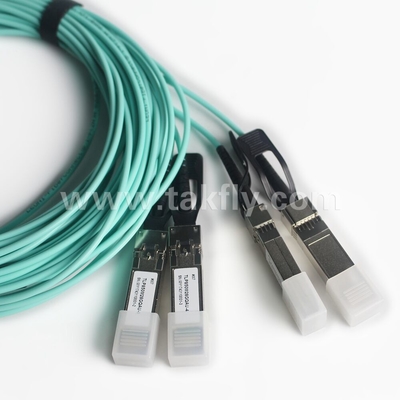 100 Гб/с QSFP28 до 4x SFP28 Прорывный активный оптический кабель AOC кабель быстрая передача данных