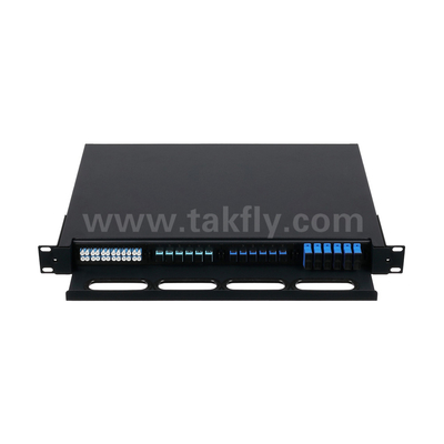 Настраиваемая оптоволоконная MPO кассета MTP Patch Panel Сдвижный тип для центра обработки данных FTTX