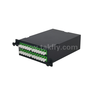 Волоконно-оптическая MPO кассета MTP Patch Panel Алюминиевый сплав Управление скользящим типом для центра обработки данных FTTX