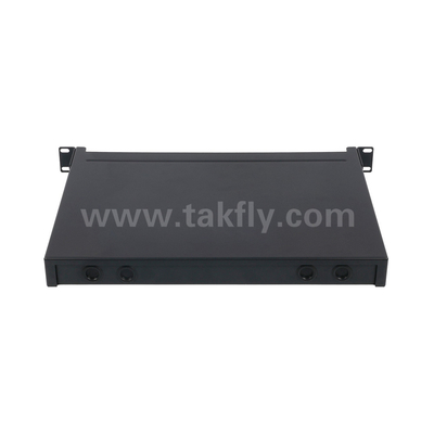 Волоконно-оптическая MPO кассета MTP Patch Panel Алюминиевый сплав Управление скользящим типом для центра обработки данных FTTX