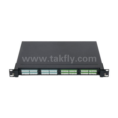 Волоконно-оптическая MPO кассета MTP Patch Panel Алюминиевый сплав Управление скользящим типом для центра обработки данных FTTX