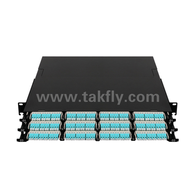 Волоконно-оптическая MPO кассета MTP Patch Panel 144 ядра сверхвысокая плотность для центра обработки данных FTTX
