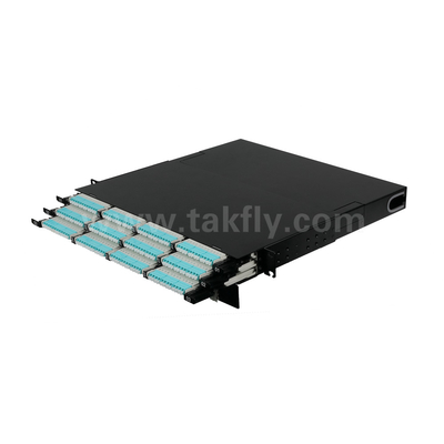 Волоконно-оптическая MPO кассета MTP Patch Panel 144 ядра сверхвысокая плотность для центра обработки данных FTTX