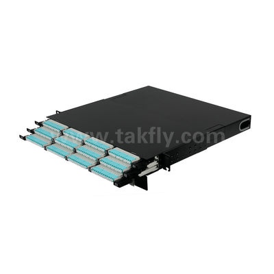 MPO Patch Panel MTP Кассета 144 ядра Сверхвысокая плотность волоконно-оптические для центра обработки данных FTTX