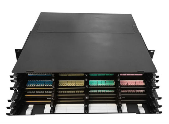 High Density 12F Customizable MPO Patch Panel for Data Center HDA EDA Applications