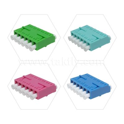 Соединитель кабеля переходника LC APC/UPC SM/MM симплексный/дуплексный/квадратный/6/8 способов оптоволокна для центра обработки данных FTTH