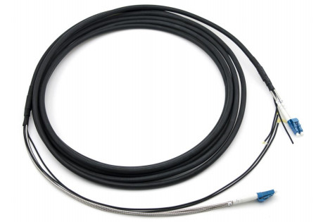 LC-LC GYFJH 2Core 7.0mm LSZH черный наружный защищенный ветвейный кабель с взаимозаменяемостью ≤ 0,2 дБ и долговечностью ≤ 0,2 дБ