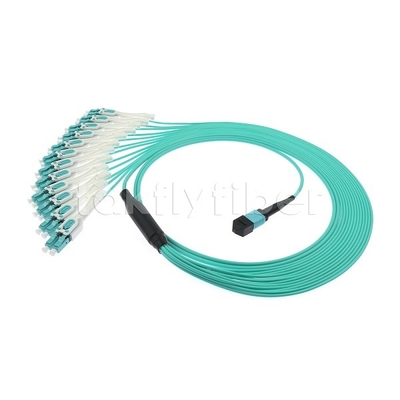 24 F MPO-LC Uniboot OM3 Fiber Patch Cord 12x LC DX Идеально подходит для больших сетей
