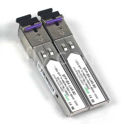 1.25G SFP BIDI модуль Tx1490/Rx1550nm 80KM SMF DDM LC CISCO JUNIPER HUAWEI совместимый