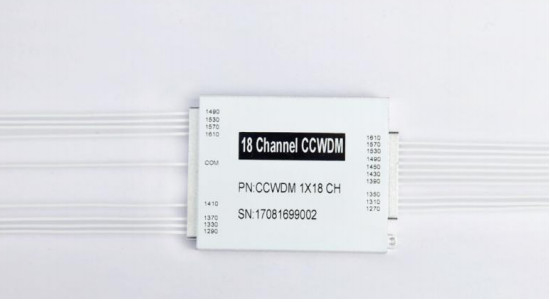8 ch CCWDM компактный мультиплексер с разделением на грубые длины волн с волокном G657A1 и разъемом TBD