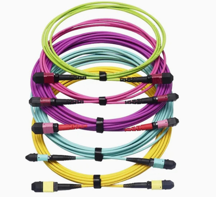 Оптические волокна FTTH Patch Cord Trunk Cable PVC материал панель MPO волокна кабеля