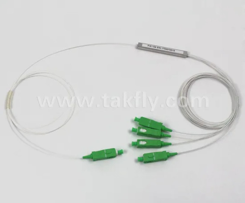 G657A1 Предварительный разъединитель типа волокна LC 1X8 900um Mini Steel Tube Fiber Optic PLC Splitter