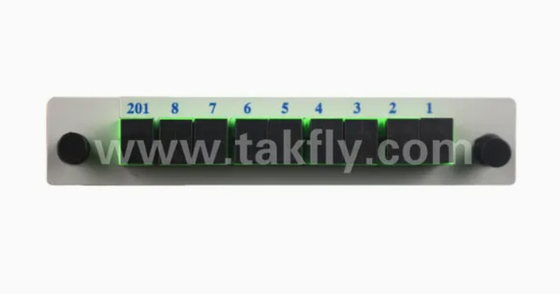 1*8 Однорежимный G657A1 Кассета из волокна типа LGX PLC Splitter с соединителем Sc/APC Высокая надежность и стабильность