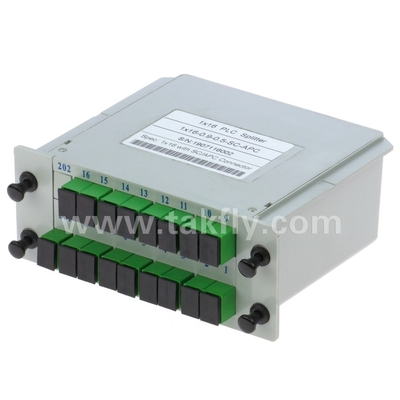 Высокая надежность и стабильность FTTX Gpon 1*16 Single Mode G657A1 Fiber Casette Type LGX PLC Splitter с соединителем Sc/APC