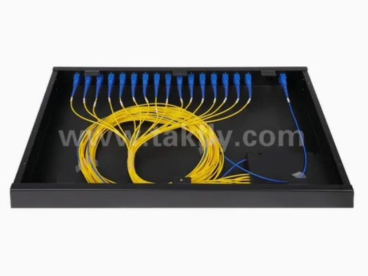 Gpon Epon 32 Port Rack Mount Fiber Optical Splitter Sc/APC Connector Высокая надежность и стабильность