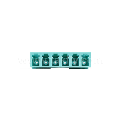 LC/PC 6 способов адаптер MM OM3 Aqua OM4 Фиолетовый Синий без фланца Температурная стабильность -40C ≈ 85C Дополнительная потеря≤0.2dB