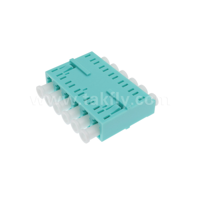 LC/PC 6 способов адаптер MM OM3 Aqua OM4 Фиолетовый Синий без фланца Температурная стабильность -40C ≈ 85C Дополнительная потеря≤0.2dB