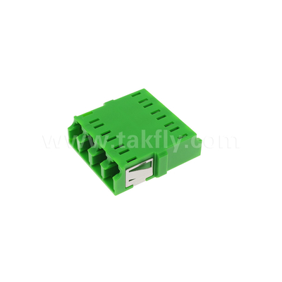 4 порта с высокой плотностью LC/APC Quad Type внутренний адаптер затвора однорежимный OS2, зеленый без фланца для сети