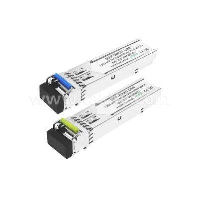 SFP 1.25gbps 20km LC Reach Tx1310nm/Rx1550nm Двунаправленный оптический приемник для центра обработки данных FTTX