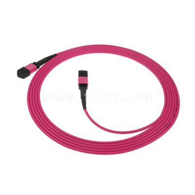 MPO MTP Мужчина Женщина 8F 12F 16F 24F MM Multimode OM4 Fiber Optic Patchcord / Optical Fiber Patch Cable / Optical Breakout Cable / Optical Fiber Trunk Cable с PVC LSZH OFNR OFNP Внешняя куртка