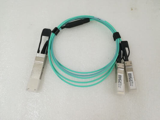 Активные оптические кабели Волокно AOC 40G QSFP+ 2x10 SFP+ для центра обработки данных