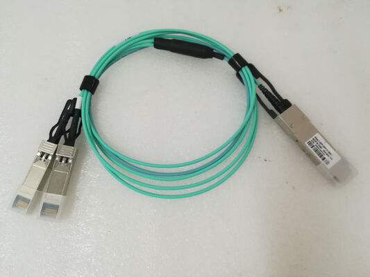 Активные оптические кабели Волокно AOC 40G QSFP+ 2x10 SFP+ для центра обработки данных