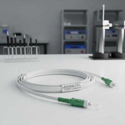 Вытягиваемая предварительно соединенная пуля SCAPC FTTH Drop Cable Fiber Optic Patchcord 2,0x5,2 мм