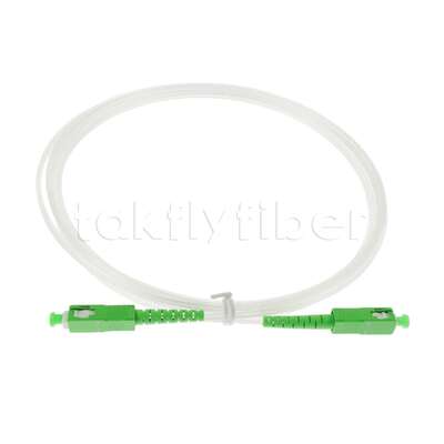 SCAPC to SCAPC Transparent Patch Cord G657A2 PVC Invisible Fiber Optic Patch Cable