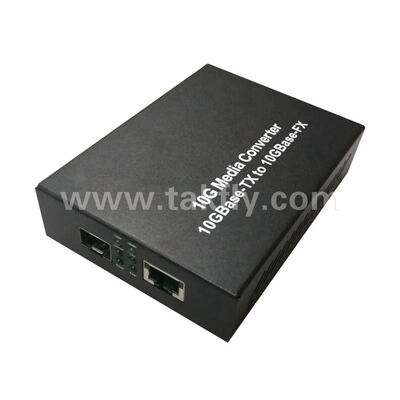Преобразователь СМИ 10g SFP + & RJ45 Port Fiber Optic для телекоммуникаций FTTH Data Center
