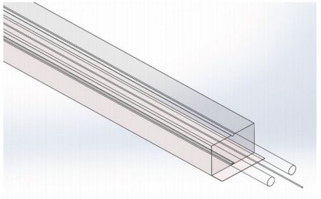 Плоский самоклеящийся прозрачный FTTH Drop GJXFH SM G657A2 или SM G657AB3