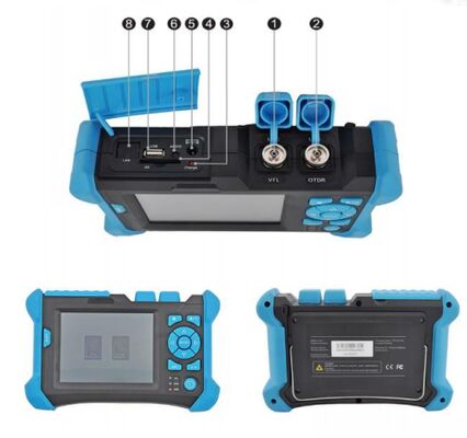 Оптический рефлектометр по времени otdr Большой сенсорный экран Ключи короткого пути