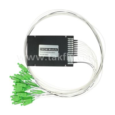 Оптический DWDM 8+1-канальный модуль MUX+DEMUX ABS для дата-центров, телекоммуникаций, 5G