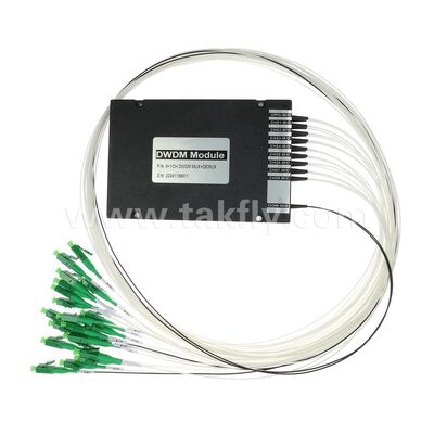 Оптический DWDM 8+1-канальный модуль MUX+DEMUX ABS для дата-центров, телекоммуникаций, 5G