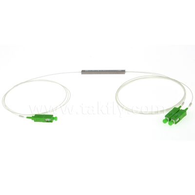 Оптический сплиттер PLC 1*N в стальной гильзе SC APC/UPC 0.9мм для дата-центров, телекоммуникаций, FTTX