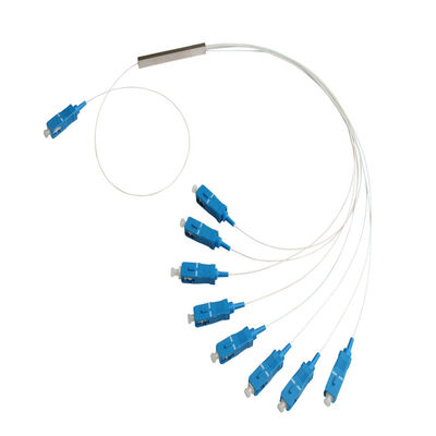 Оптический сплиттер PLC 1*N в стальной гильзе SC APC/UPC 0.9мм для дата-центров, телекоммуникаций, FTTX