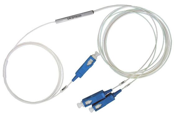 Оптический сплиттер PLC 1*N в стальной гильзе SC APC/UPC 0.9мм для дата-центров, телекоммуникаций, FTTX