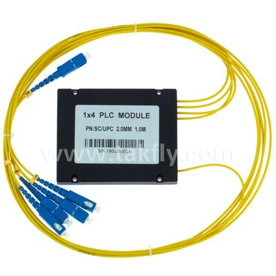 Fiber Optic PLC Splitter ABS box 1xN SC APC/UPC for Fttx Telecom Data Center