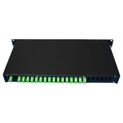 Оптический разветвитель PLC в стойку, одномодовый G657A SC APC/UPC для дата-центров, телекоммуникаций, FTTx