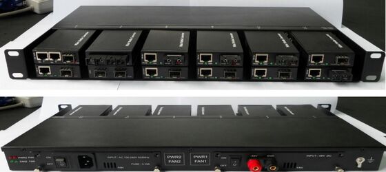 Мини-медиаконвертер 10/10011000Base-TX в 1000Base-FX