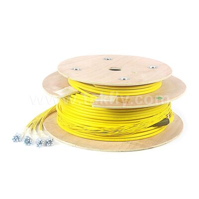 Предварительно завершенный Patchcord 48Cores LC-LC Волоконно-оптический кабель для телекоммуникационного центра обработки данных