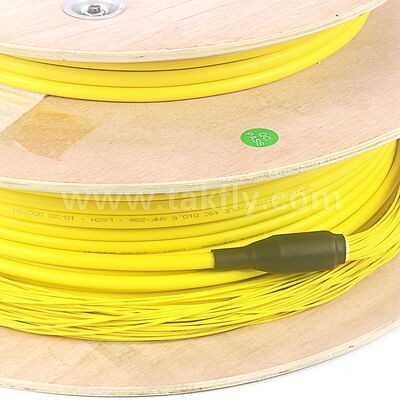 Предварительно завершенный Patchcord 48Cores LC-LC Волоконно-оптический кабель для телекоммуникационного центра обработки данных